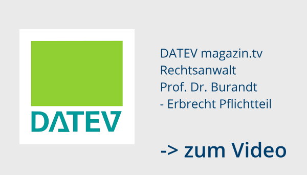DATEV magazin.tv  Rechtsanwalt Prof. Dr. Burandt - Erbrecht Pflichtteil