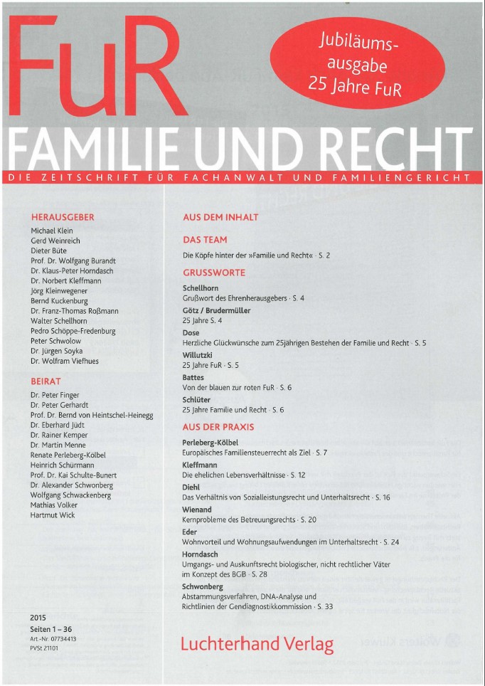 FuR - Zeitschrift für Familie und Recht